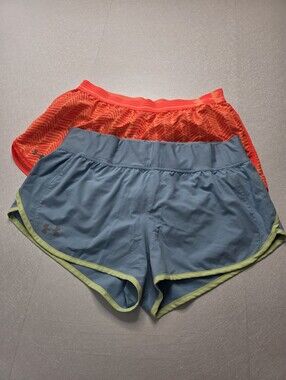 *BUNDLE* Under Armour Fly By Elite 5" shorts, size L & Heat Gear Short, size M